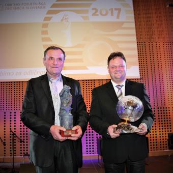 Obrtnik leta g. Slavko Kržišnik, S.VAR obdelava kovin in izdelava vodnih turbin d.o.o., iz Godoviča in Podjetnik leta 2017 g. Miran Andrejek, Avto center Andrejek, Miran Andrejek, s.p.